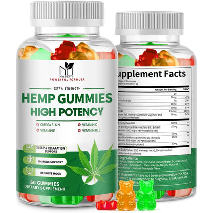 Mabefy High Potency Hemp Gummies 2 Pack front view