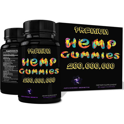 Advanced Bionetix Potent Hemp Gummies 60 Count front view