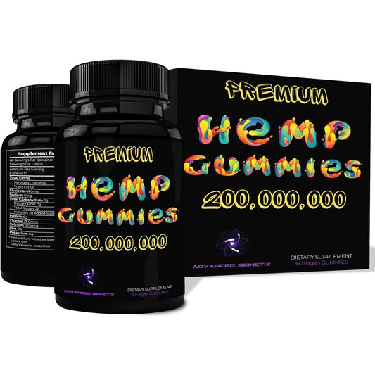 Advanced Bionetix Potent Hemp Gummies 60 Count front view