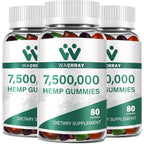Wachray organic hemp sleep gummies front view bottle packaging