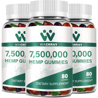 Wachray Organic Hemp High Potency Sleep Gummies 3 Pack front view