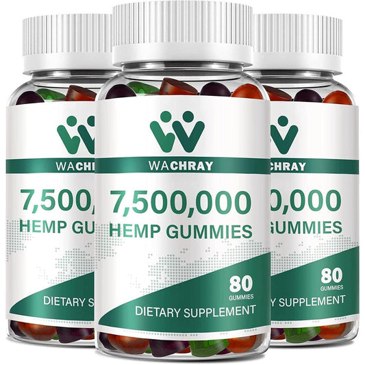 Wachray Organic Hemp High Potency Sleep Gummies 3 Pack front view
