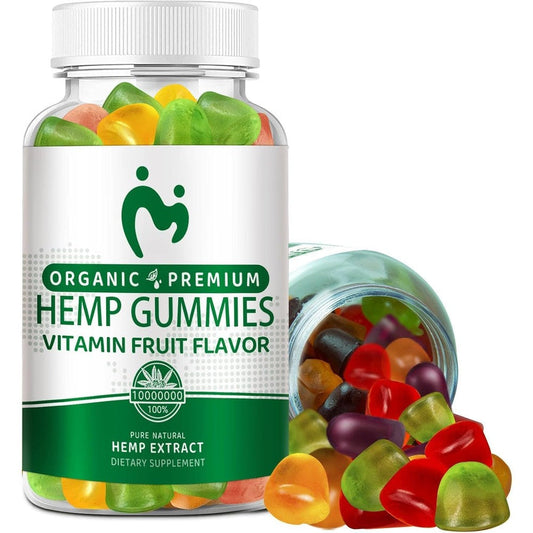 Mosray Hemp Gummies bottle front view for daily wellness