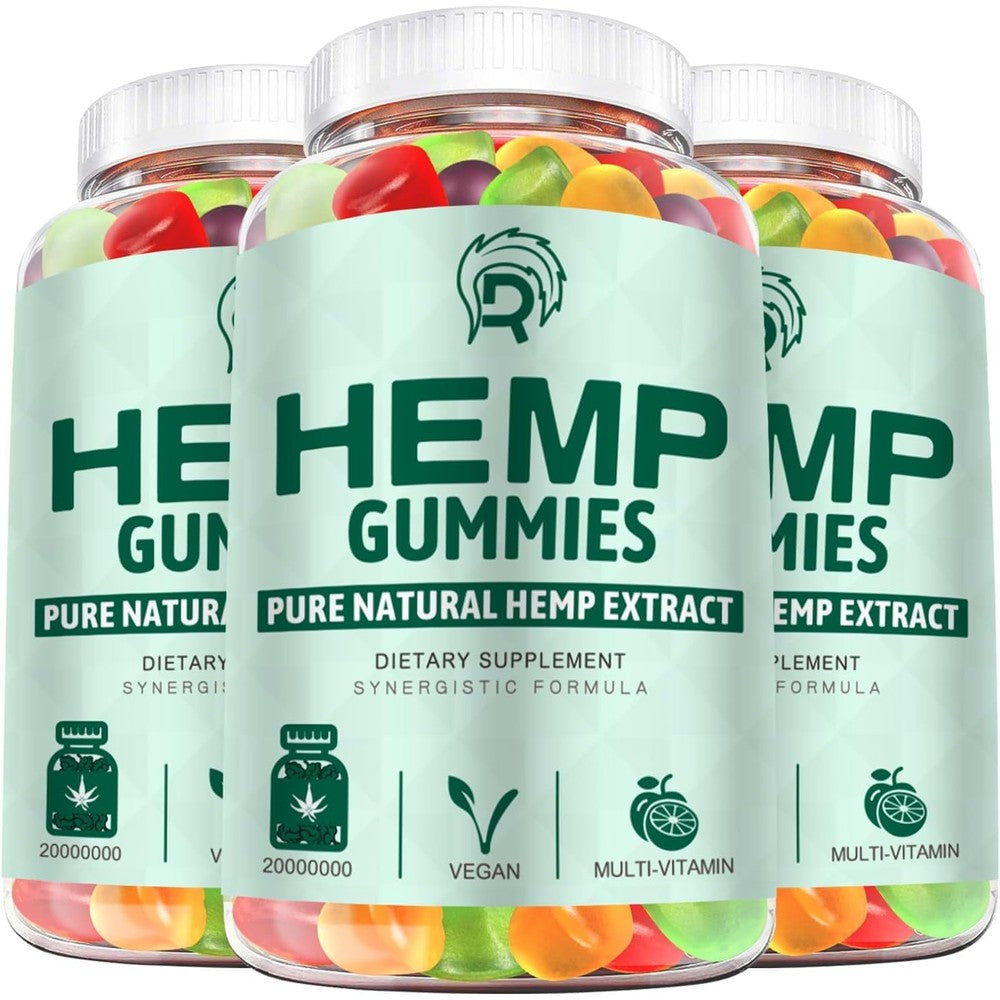 Drloton Hemp Gummies 240 count 3 pack front view