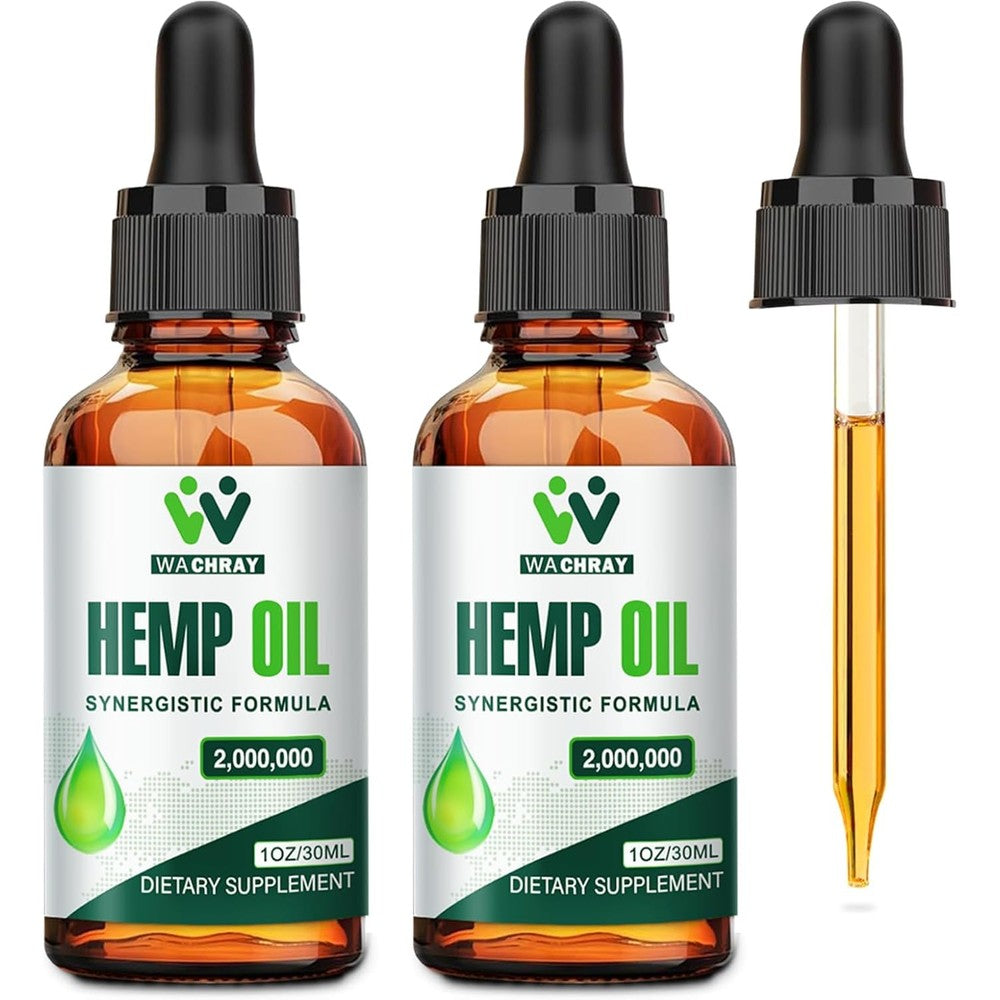 Wachray Hemp Oil Extract Synergestic Formula 2 Pack front view