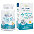 Nordic Naturals Ultimate Omega Xtra front view showing bottle and lemon graphics