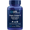 Life Extension Super Omega 3 fish oil bottle front view showing 240 softgels count