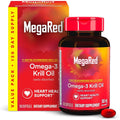 Megared Omega 3 Krill Oil 350mg 130 Softgels bottle front view supplement package