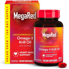 Megared Omega 3 Krill Oil 350mg 130 Softgels bottle front view supplement package