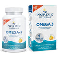 Nordic Naturals Omega-3 Lemon Flavor softgels bottle front view packaging