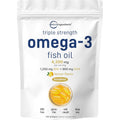 Micro Ingredients Triple Strength Omega 3 Fish Oil pouch front view showing 4200 mg serving size