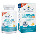 Nordic Naturals Ultimate Omega D3 Lemon 90 Softgels front view packaging bottle