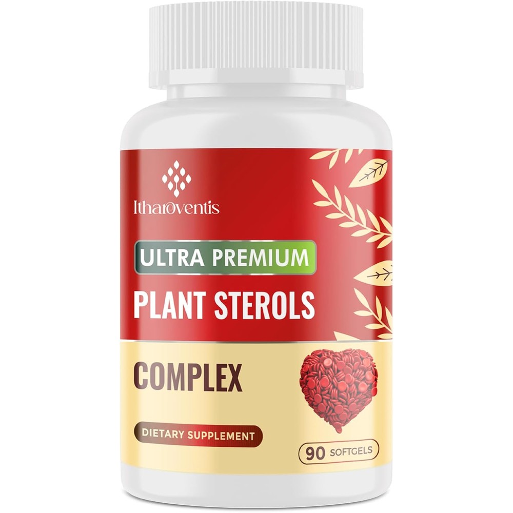 Itharoventis Cholesterol Support 90 Softgels front view bottle for cardiovascular health