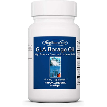 Allergy Research Group GLA Borage Oil front view omega 6 supplement bottle