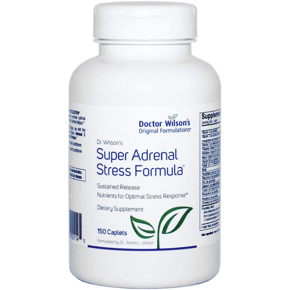 Doctor Wilson's Original Formulations Super Adrenal Stress Formula 150 caplets front view bottle