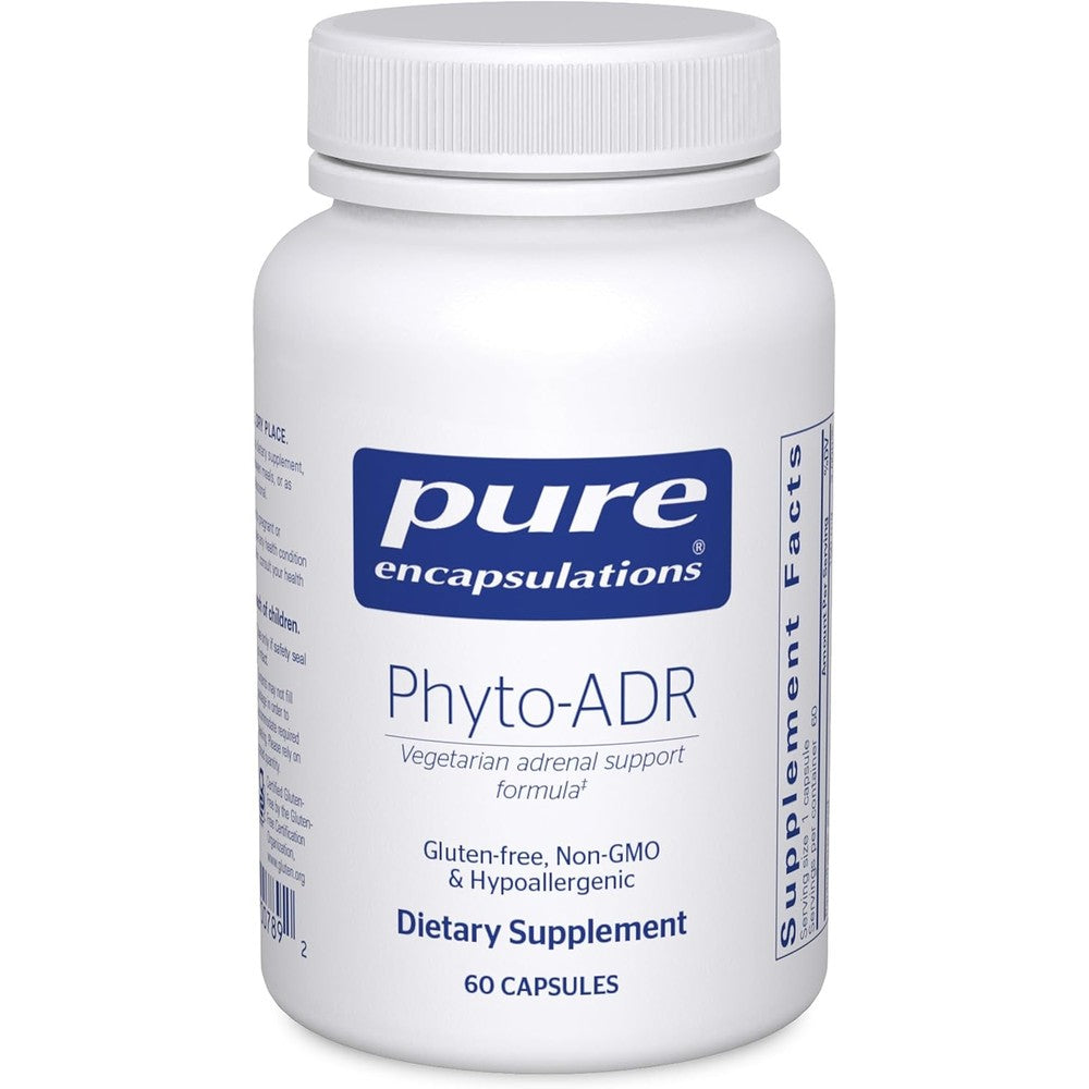 Pure Encapsulations Phyto ADR 60 Capsules front view bottle premium adrenal support