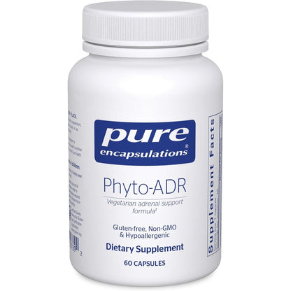 Pure Encapsulations Phyto ADR 60 Capsules front view bottle premium adrenal support