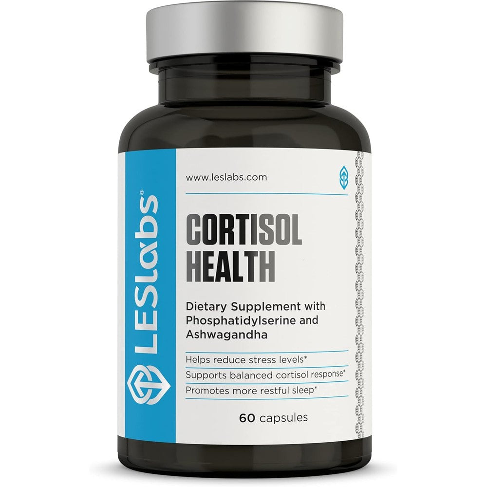 LES Labs Cortisol Health 60 Capsules bottle front view for stress relief