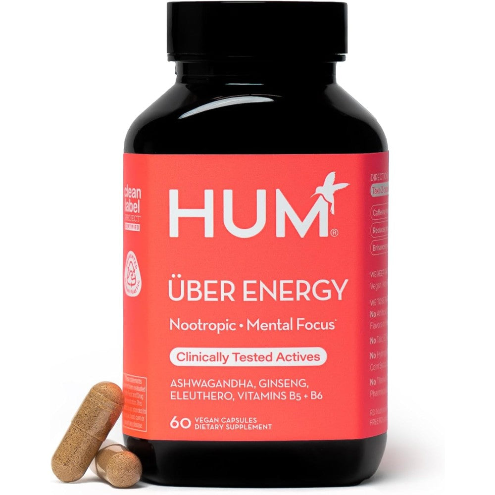 HUM Uber Energy Adrenal Support front view authentic USA import supplement bottle