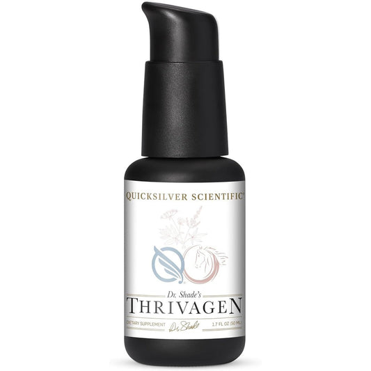 Quicksilver Scientific Thrivagen 1.7 fluid ounce bottle front view for women's hormone support.