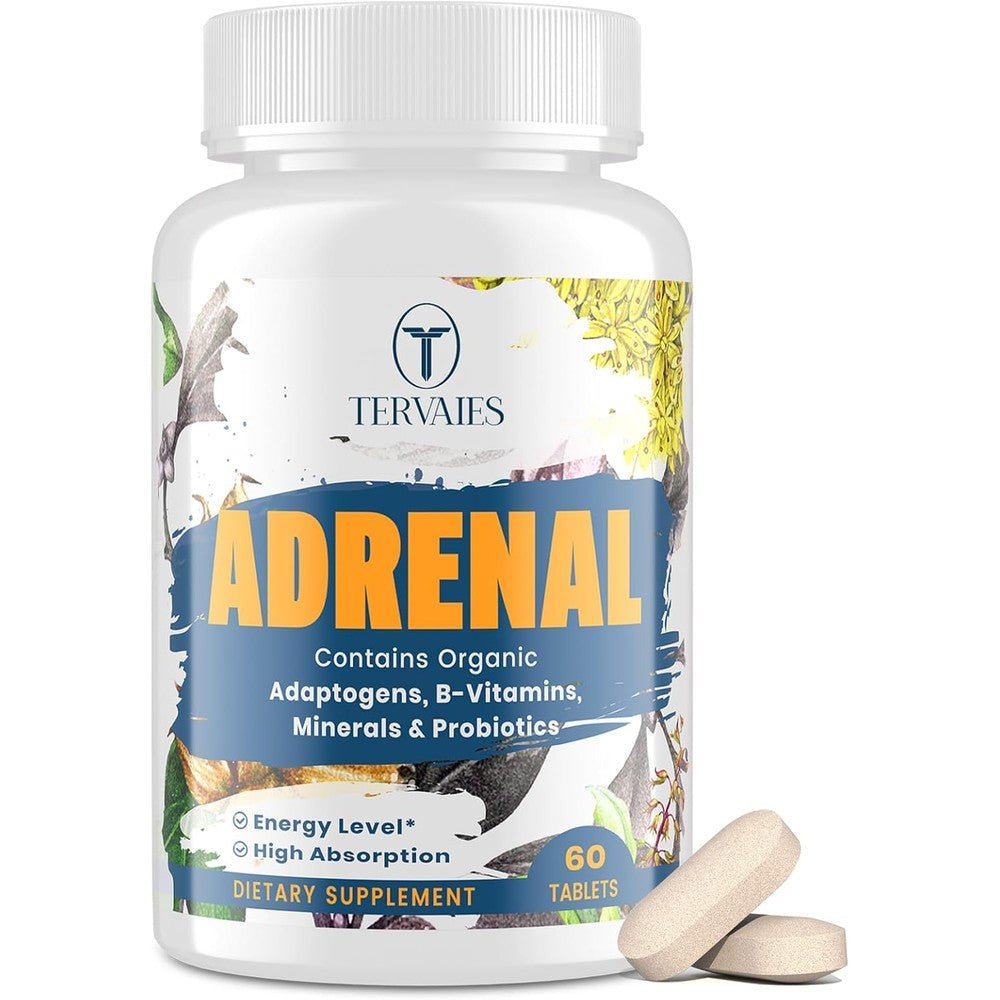 Tervaies adaptogen herbal supplement front view bottle