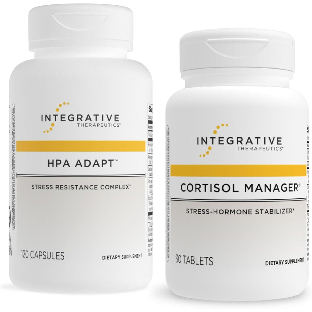 Integrative Therapeutics Cortisol Manager HPA Adapt bundle front view for stress relief