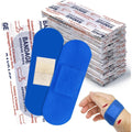 ACXQECJP Blue Metal Detectable Bandages front view 300 count pack