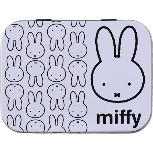 Mevsim Store Miffy Kids Bandages front view of white metal storage tin