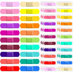 Abeillo Sublaga kids bandages 200 count front view neon colors