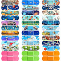 Jaseppor Kids Cartoon Bandages front view of 360 count bulk packaging.