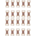 SelHeng 20 Piece Brown Elastic Bandage Clips front view medical fasteners