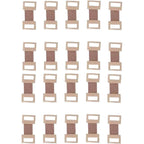 SelHeng 20 Piece Brown Elastic Bandage Clips front view medical fasteners