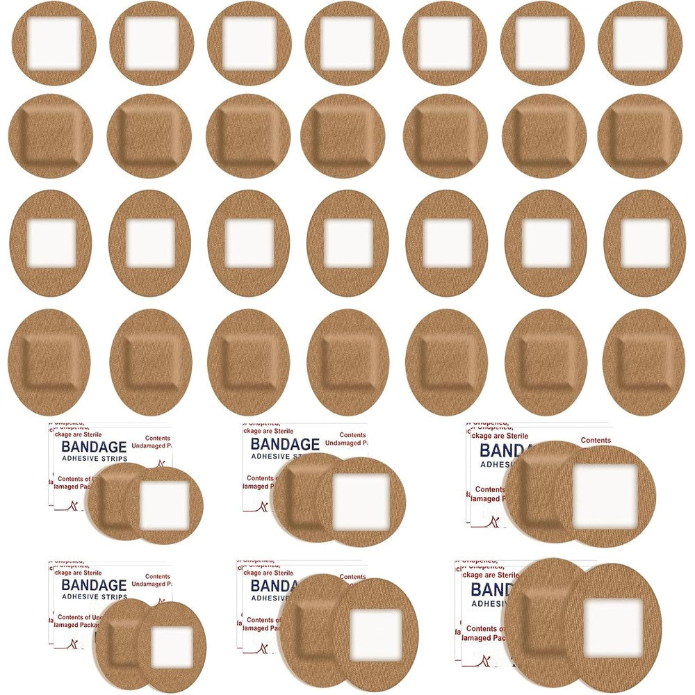 Eggigi 120 Count Small Bandages For Face front view showing assorted sizes