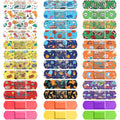 Flasoo Kids Cartoon Bandages 360 piece box front view showing assorted colorful designs.