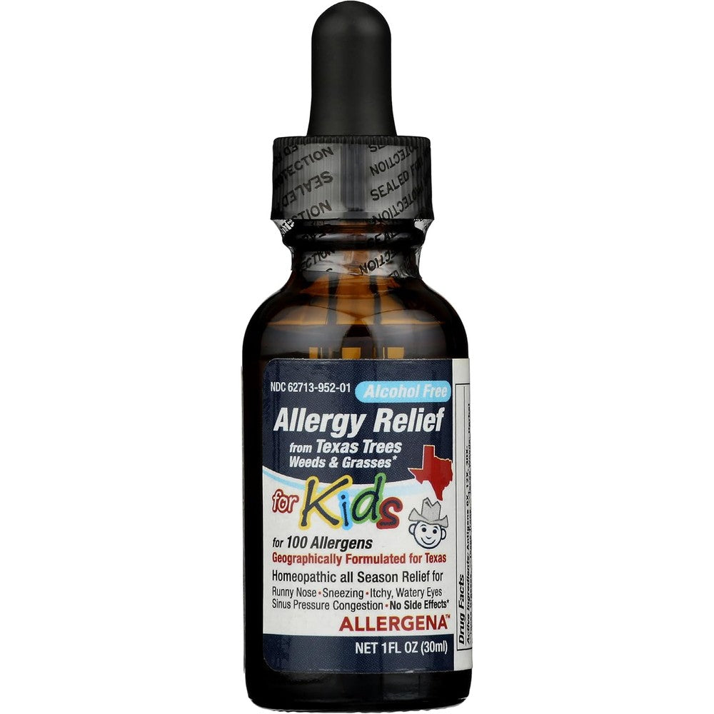 Progena Allergena Texas Trees for Kids 1 Fluid Ounce bottle front view