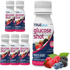 TRUEplus Glucose Shot Mixed Berry 6 pack front view for fast acting energy.