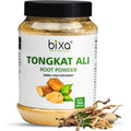 Bixa Botanical Tongkat Ali Root Powder front view jar for energy support