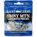 Smokey Mountain Caffeinated Pouches Arctic Mint front view showing 5 pack box