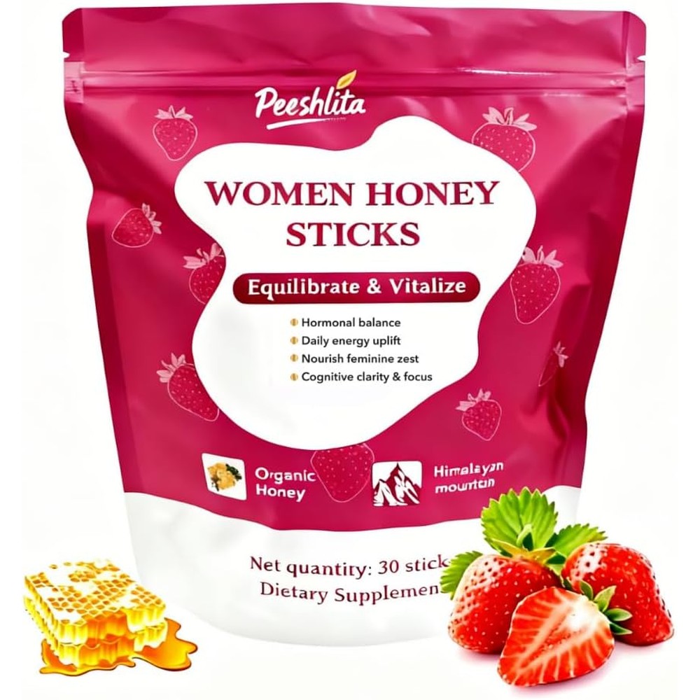 Better Alt SHE-Lajit Honey Sticks front packaging showing 30 count box.