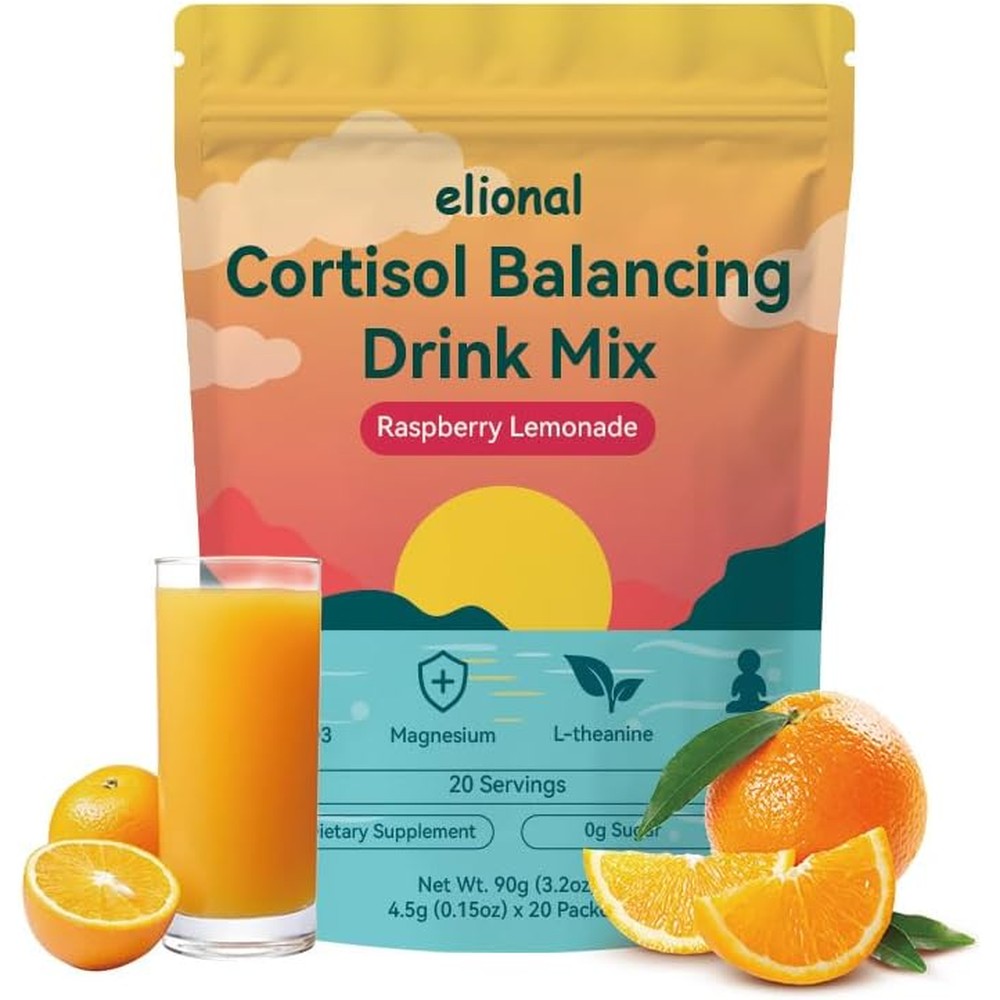 Elional Cortisol Drink Mix front packaging 20 packets cortisol cocktail