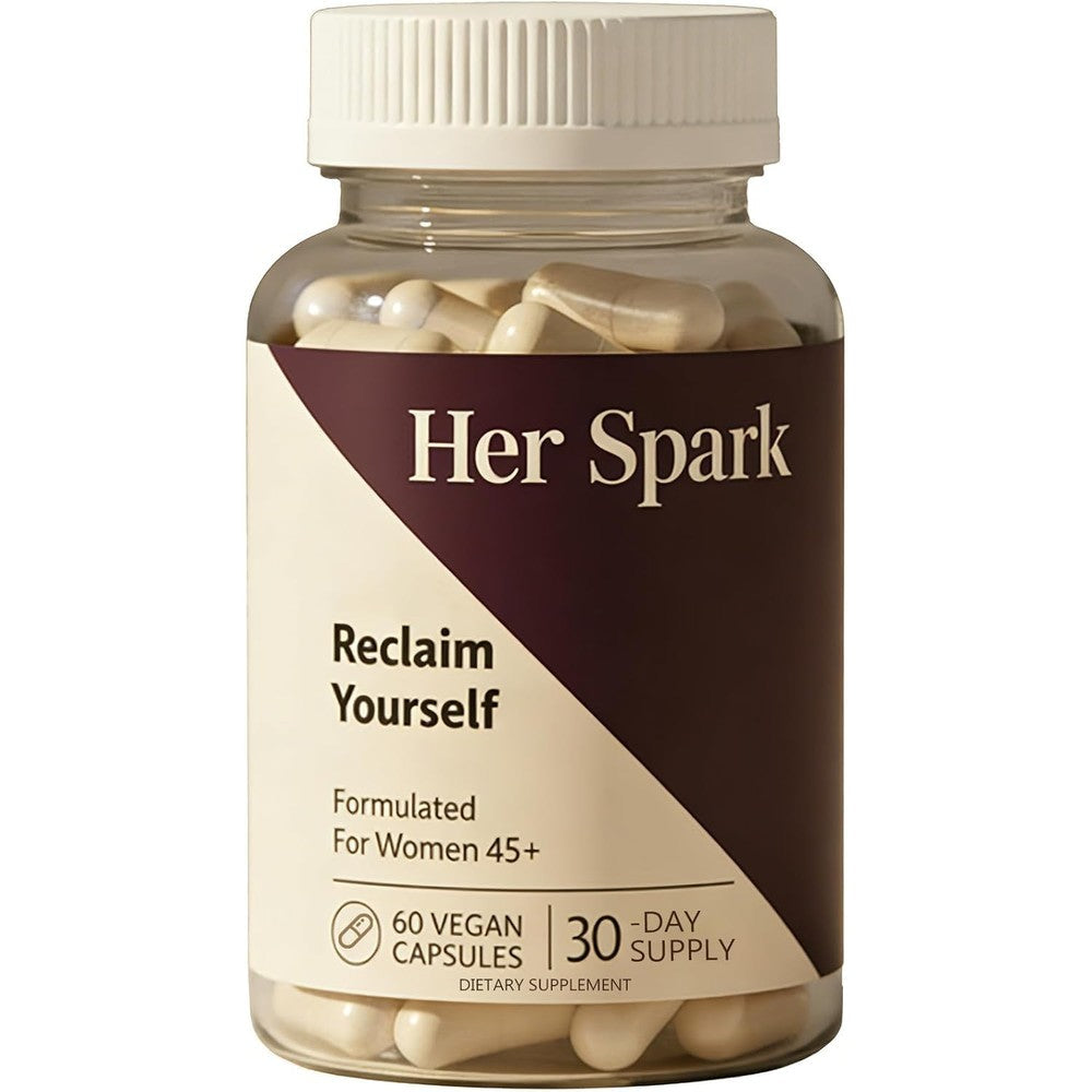 MONOIA Her Spark Women's Recovery Capsules front bottle view for hormonal balance.
