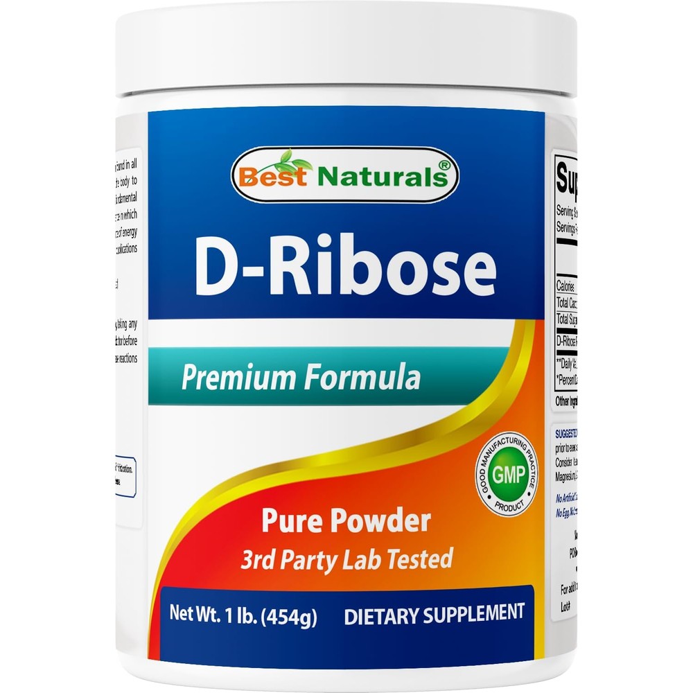 Best Naturals D-Ribose Powder bottle for cellular energy support