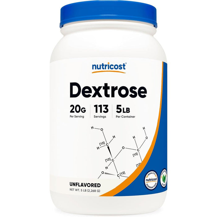 Nutricost Dextrose Powder front view energy supplement