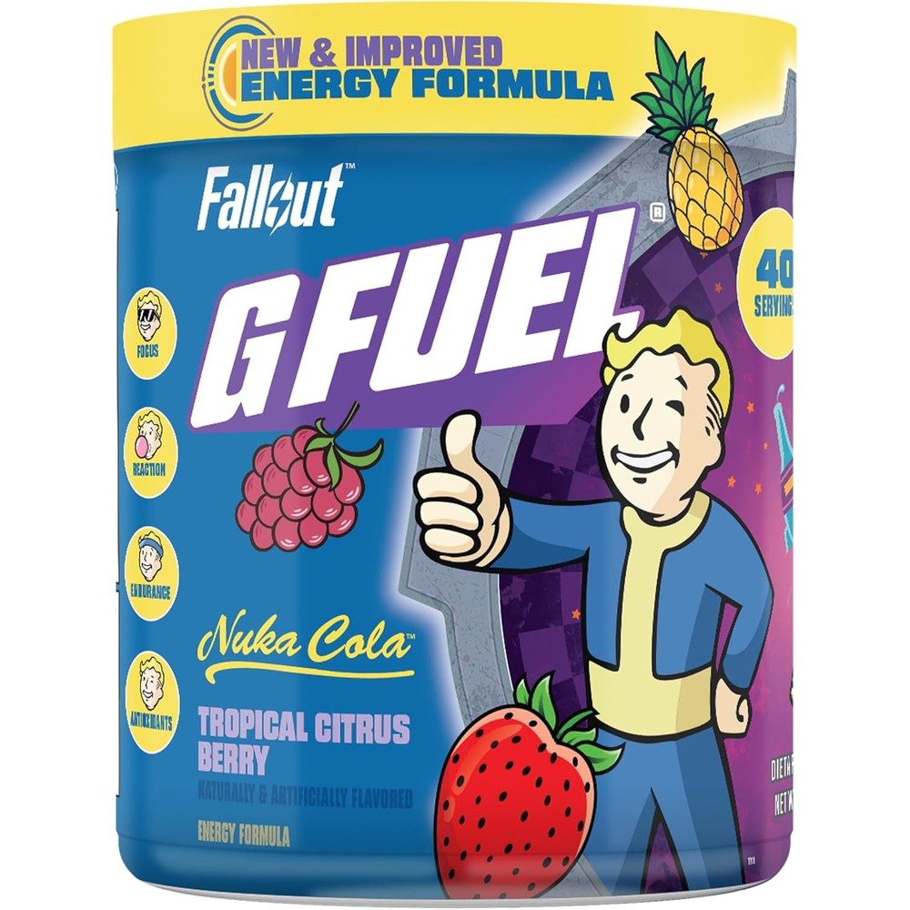 G Fuel Nuka Cola 2.0 energy powder for high focus and clean caffeine energy