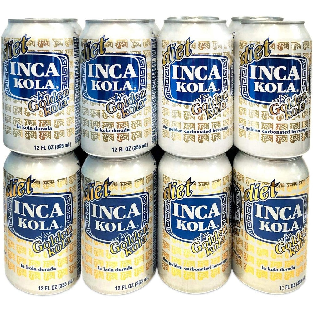 Inca Kola Diet Soda 16 pack front view authentic imported beverage