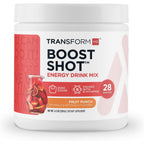TransformHQ Boost Shot Energy and Focus Powder Fruit Punch front view