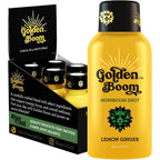 Blaze n Chill Golden Boom Energy and Focus Shot front view imported mushroom supplement