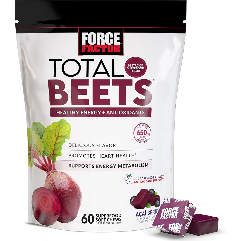 Force Factor Total Beets Soft Chews best rated nitric oxide supplements
