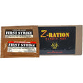 Z-Ration First Strike Energy Bars Variety Pack front view showing Apple and Chocolate wrappers.
