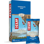 CLIF BAR Chocolate Chip 12 count box front view energy bars